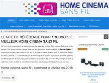 Tablet Screenshot of homecinemasansfil.net